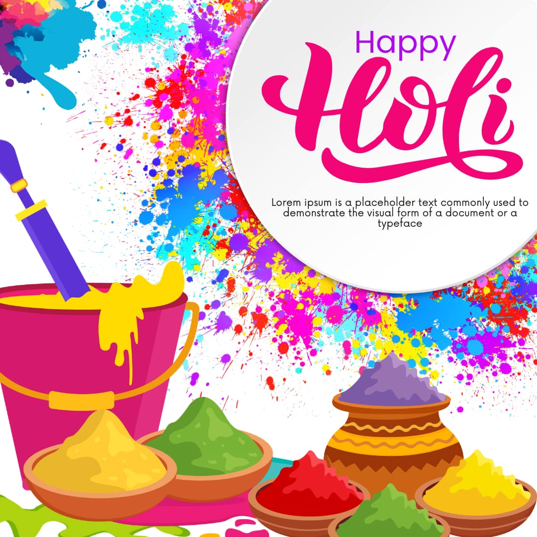 Happy Holi HD images and Pictures (canva)