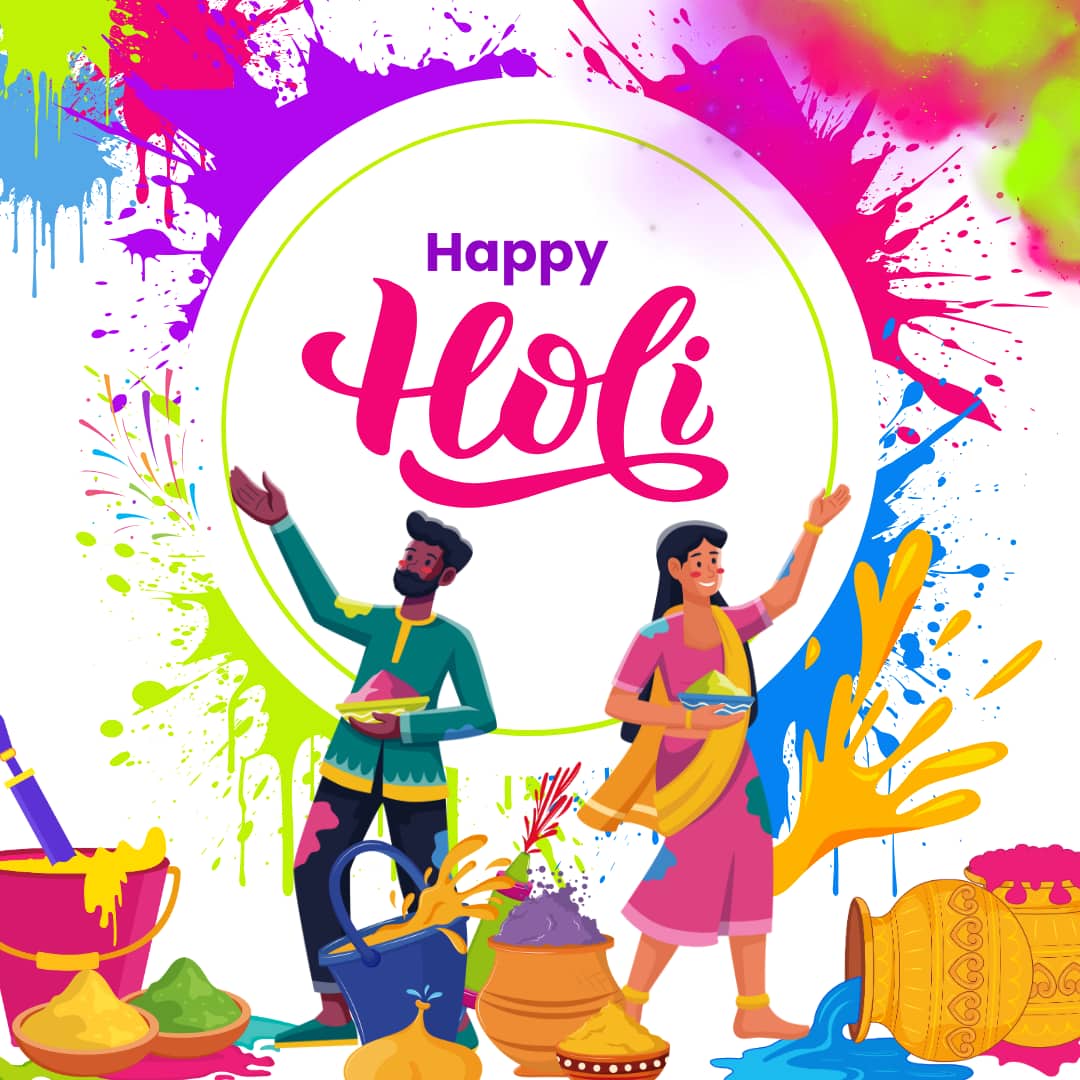 Happy Holi HD images and Pictures (canva)