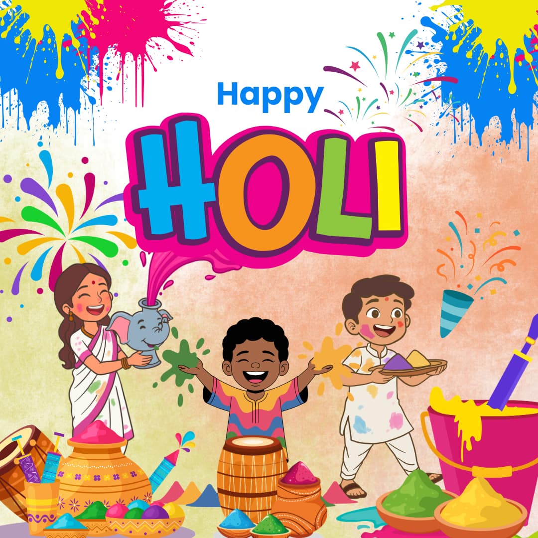 Happy Holi HD images and Pictures (canva)