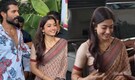 Rashmika Mandanna flaunts mangalsutra and can be seen walking hand in hand to meet fans in Hyderabad