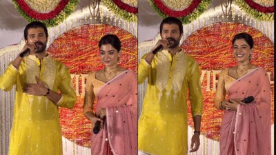 Vijay Deverakonda calls Rashmika Mandanna the ‘perfect Teluginti Kodalu’ at Pre-reception media meet