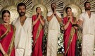 Rashmika Mandanna, Vijay Deverakonda Hyderabad wedding reception: Couple make a grand entry in traditional South Indian attire