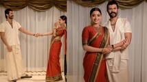 Vijay Deverakonda and Rashmika Mandanna’s first reception photoshoot pics go viral