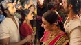 Vijay Deverakonda holds Rashmika Mandanna close amid crowd as couple poses with fans after grand reception