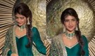 Sreeleela turns heads in emerald green at Vijay Deverakonda and Rashmika Mandanna’s reception, watch here
