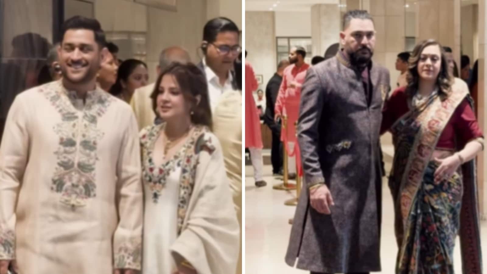 MS Dhoni, Rahul Dravid, Anil Kumble, Yuvraj Singh and others arrive for Arjun Tendulkar's wedding
