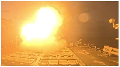 Grab from the combat footage released by the US Central Command. (Courtesy: X | @CENTCOM)