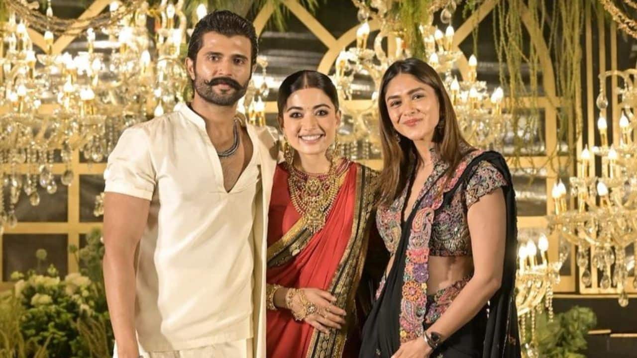 Mrunal Thakur Mrunal Thakur also graced the reception, looking breathtaking in a black saree highlighted with multi-coloured floral borders. The actress, who shared screen space with Vijay in The Family Star, added elegance and charm to the evening with her graceful presence.