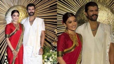 Inside Rashmika Mandanna and Vijay Deverakonda's grand wedding reception: From Allu Arjun to Chiranjeevi, celebs light up the night