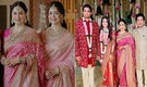 Arjun Tendulkar-Saaniya Chandhok wedding: Sister Sara Tendulkar twins with mom Anjali Tendulkar in pink saree