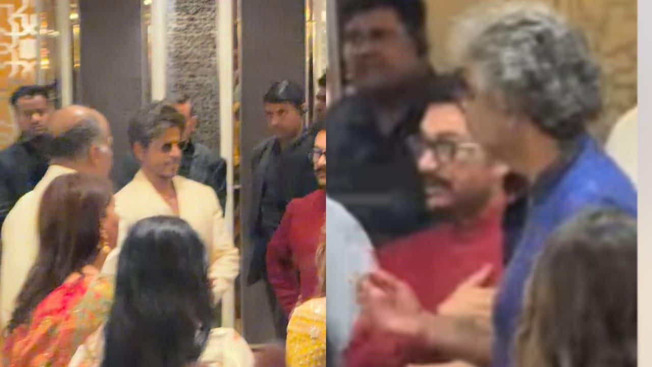 Aamir Khan and Shah Rukh Khan’s friendly moment Aamir Khan and Shah Rukh Khan’s conversation was one of the highlights of the wedding. The two celebrities conversed with guests, laughed together, and were spotted congratulating the couple. Aamir Khan and Shah Rukh Khan’s friendly moment Aamir Khan and Shah Rukh Khan’s conversation was one of the highlights of the wedding. The two celebrities conversed with guests, laughed together, and were spotted congratulating the couple.