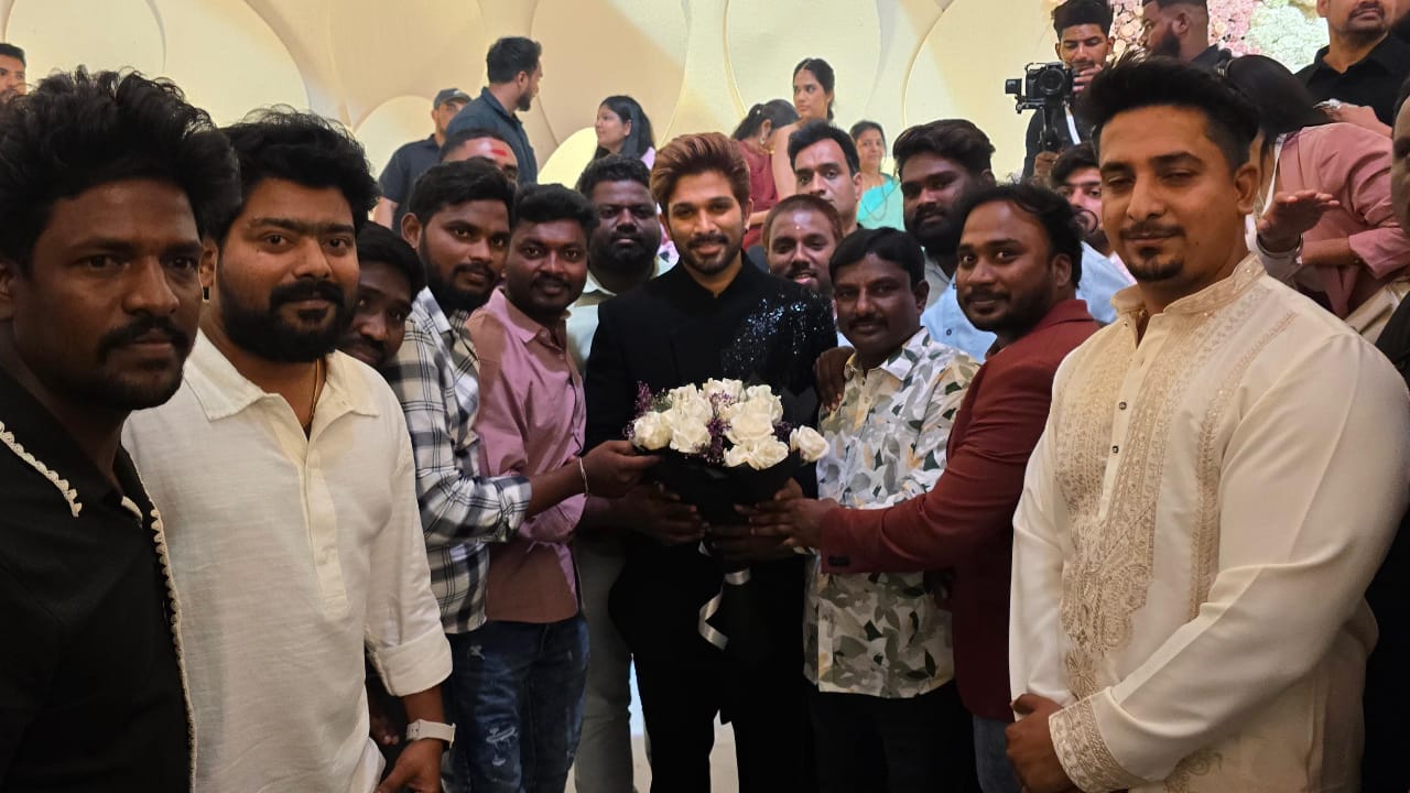 Allu Arjun’s heartwarming gesture for fans at Allu Sirish’s wedding reception wins internet’s love