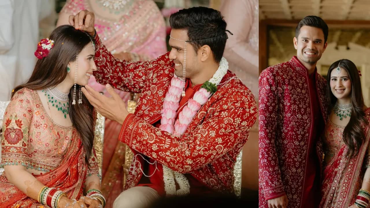 Sachin Tendulkar’s son Arjun Tendulkar’s Maharashtrian wedding vidhi picture with wife Saaniya Chandhok goes viral