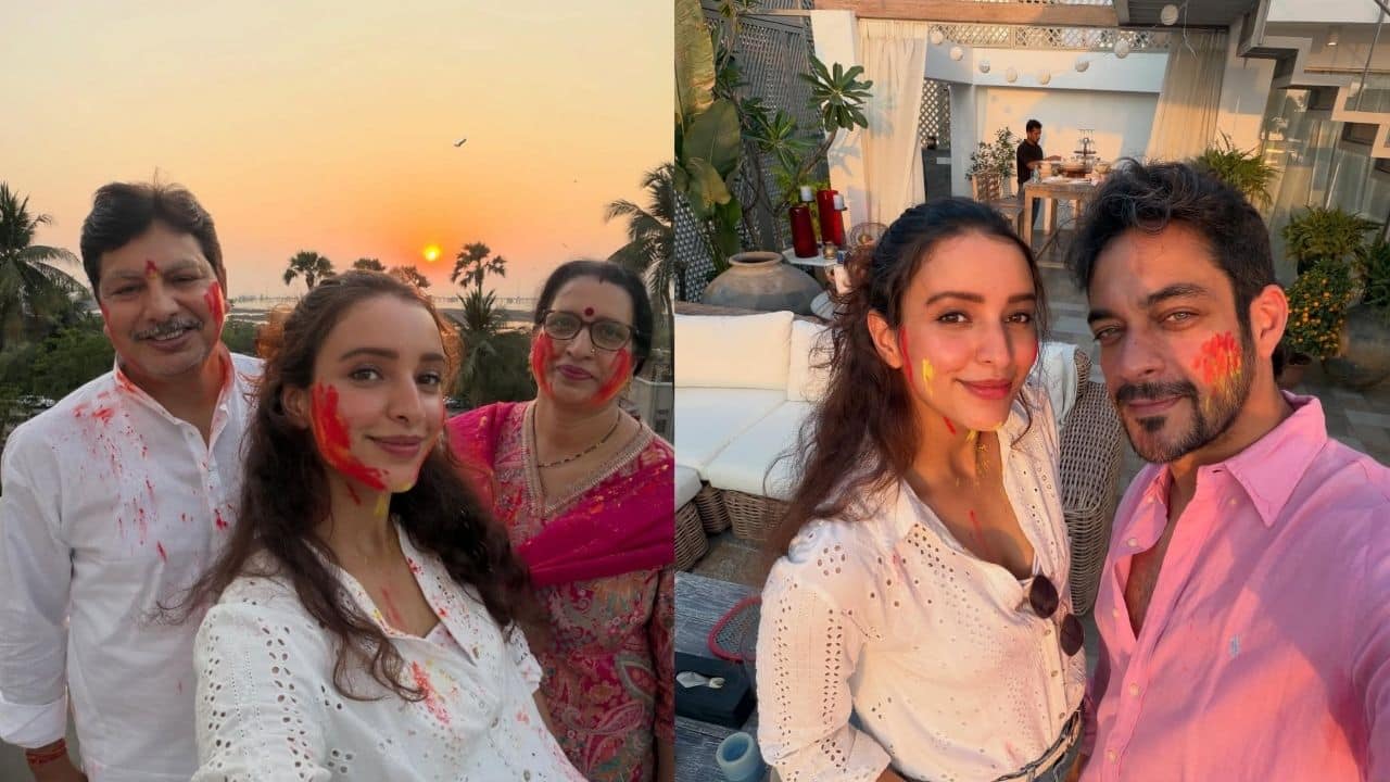 Triptii Dimri celebrates Holi with rumoured boyfriend Sam Merchant and family, see pics