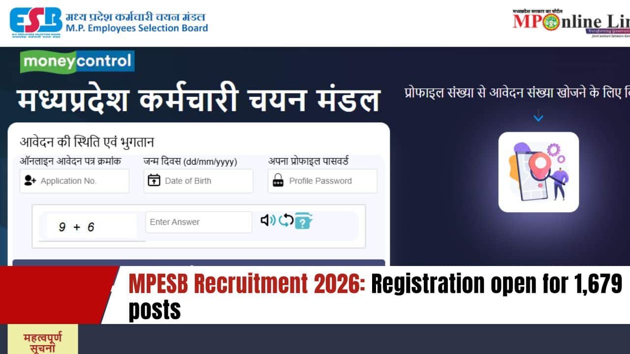 MPESB Recruitment 2026: Applications open for 1,679 forest guard and jail department posts, direct link here