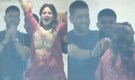 MS Dhoni gestures Sakshi to calm down as she breaks out in wild celebration despite batter being not-out - WATCH