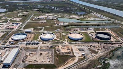 File: An aerial view of the Strategic Petroleum Reserve storage at the Bryan Mound site in Texas (AFP)