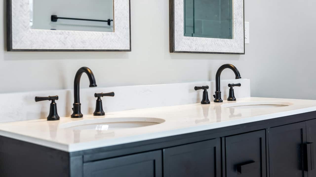 Best ways to introduce matte black in bathrooms: Fittings, natural surfaces, more
