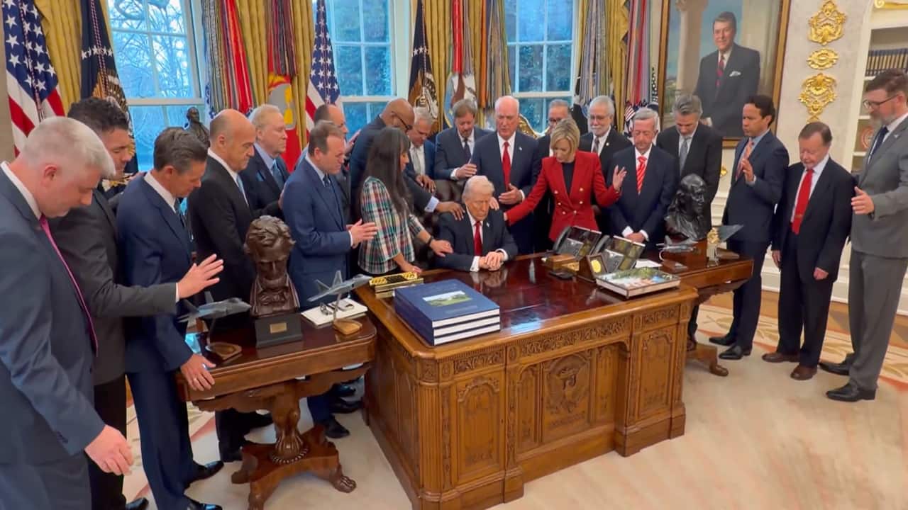 Watch: Pastors at White House pray for divine wisdom for Trump amid escalating Iran war