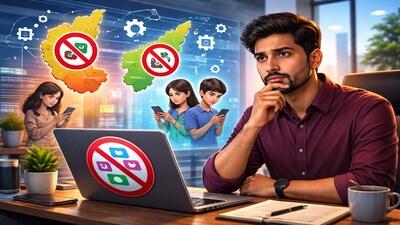 Founder questions Karnataka, Andhra social media ban for kids.