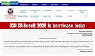 ICAI CA Result: CA Inter &amp; Foundation Jan 2026 Results today @ icai.nic.in; Direct link here