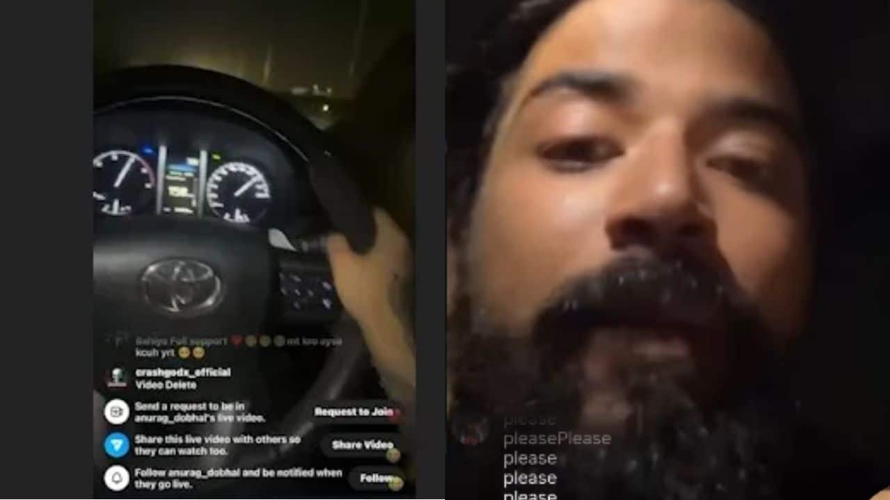 Anurag Dobhal attempts suicide while driving car, watch viral video here