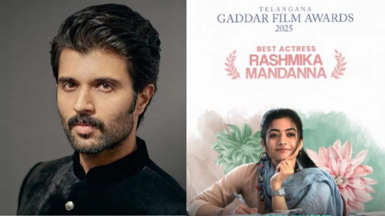 Vijay Deverakonda says he is ‘happy and proud’ as wife Rashmika Mandanna wins Best Actress for The Girlfriend