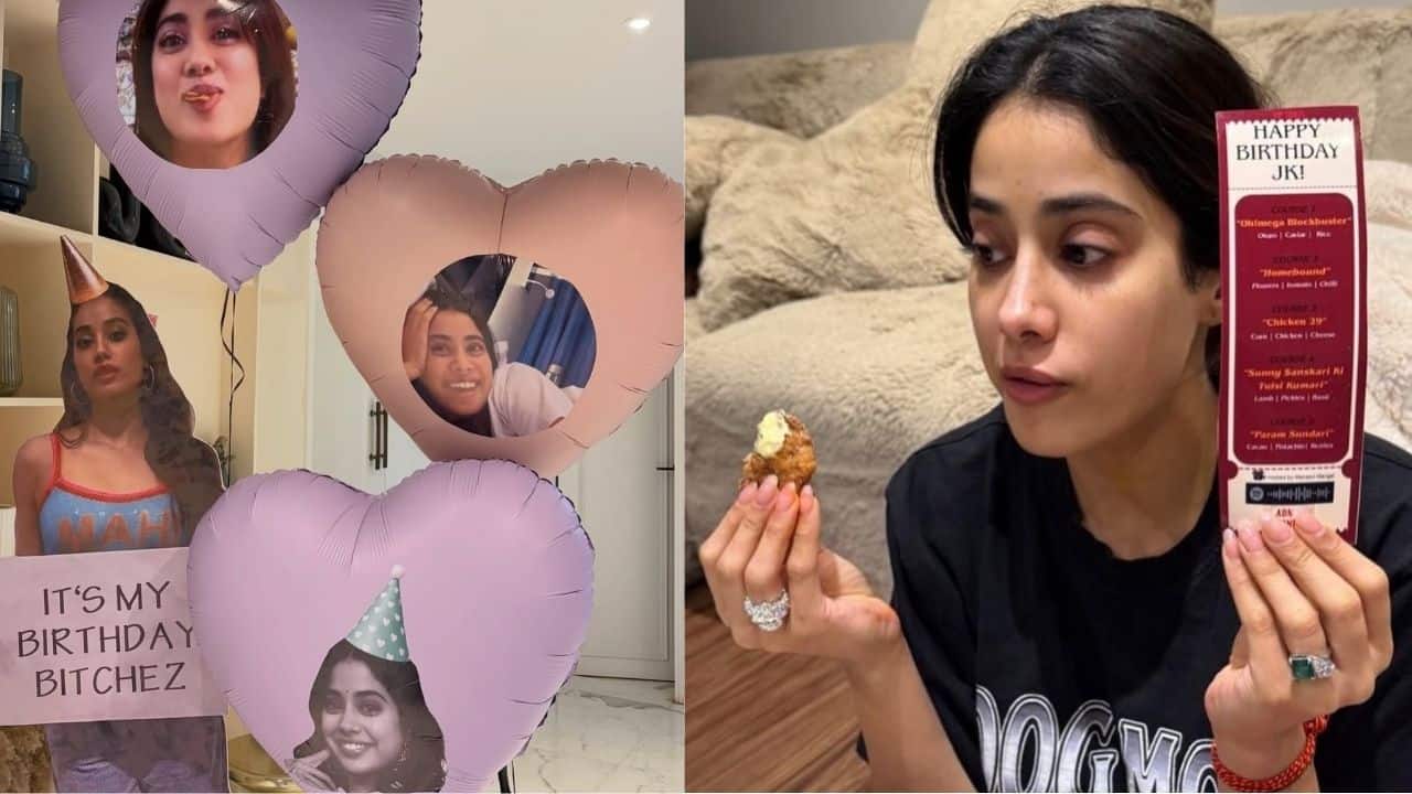 Unseen pics from Janhvi Kapoor’s 29th birthday: From pink-themed bash to personalised cakes and heart balloons; see pics 