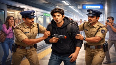 Toy gun prank in Bengaluru Metro sparks outrage online, police take action. (Ai-generated image for representation)