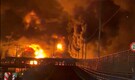 Video: Apocalyptic blaze lights up Tehran as massive fire rages after strikes