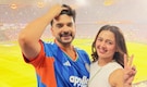 Karan Kundrra and Tejasswi Prakash cheer for Team India at T20 World Cup 2026 final in Ahmedabad