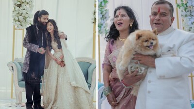 Anurag Dobhal, wife Ritika and his parents 