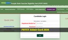 PSTET Admit Card 2026 released @ pstet2025.org, direct link to Punjab TET hall ticket here