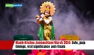Masik Krishna Janmashtami March 2026: Date, puja timings, vrat significance and rituals