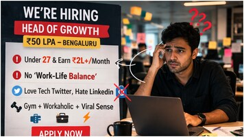 Founder's hiring post seeking 'healthy workaholic' is viral: 'Don't apply if 27 and earning <2L/month'