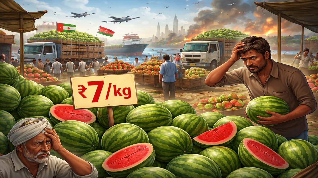 'Rs 7/kg': Why watermelon prices are trending on social media and what's the link with Iran war