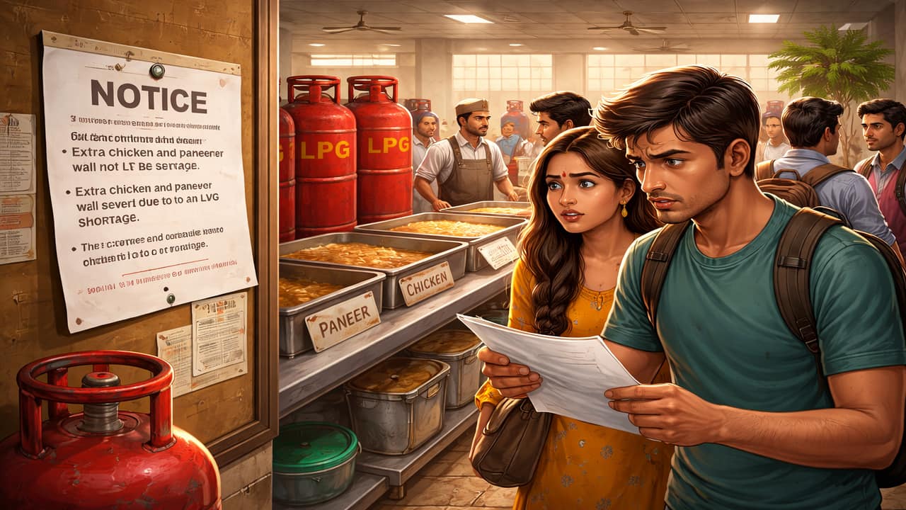 ‘No extra chicken or paneer’: Bengaluru college notice to hostel students surfaces amid commercial LPG shortage