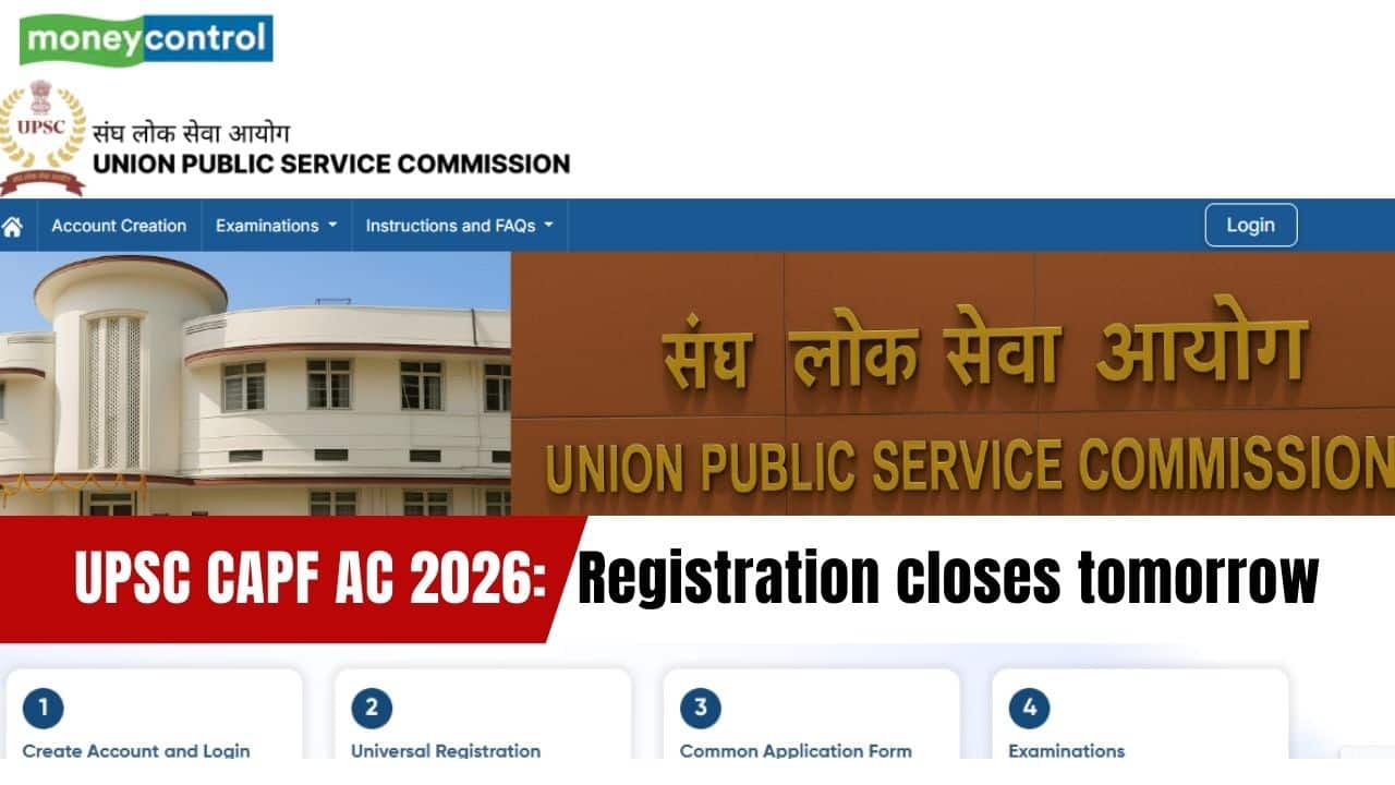 UPSC CAPF AC 2026 registration closes tomorrow: Apply for 349 paramilitary officer posts, direct link here
