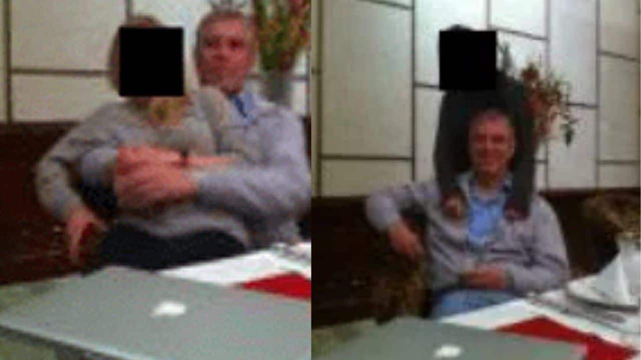 Blurred image from Epstein Files shows Andrew Mountbatten-Windsor with two women