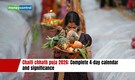 Chaiti chhath puja 2026: Complete 4-day calendar and significance
