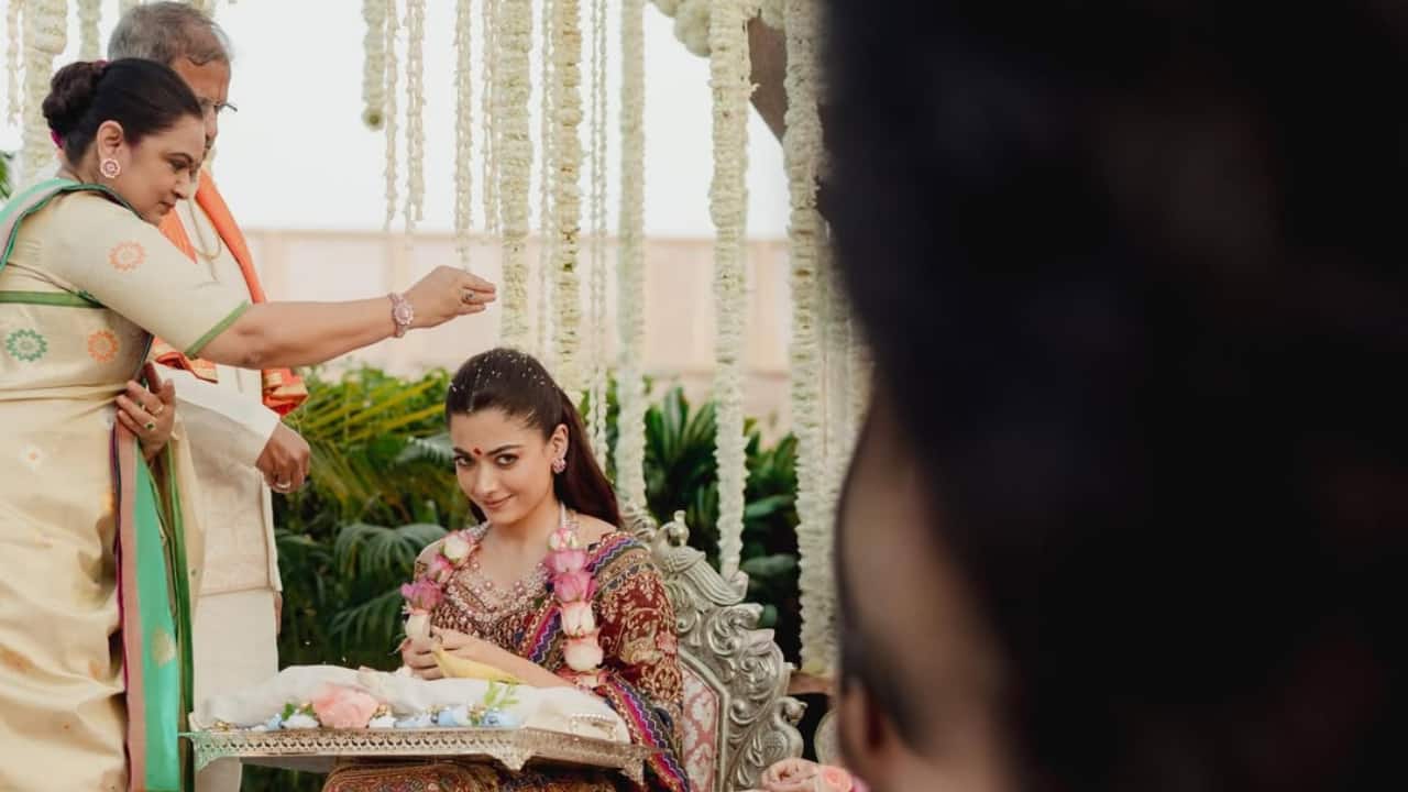 Pradhanam ceremony Rashmika and Vijay both selected the designer brand Torani to create their ensembles for their mehendi and pradhanam rituals. The couple's unique ethnic silhouettes were colour-coordinated and reflected themes of mythology and modernism, colour and restraint, craft and celebration. Pradhanam ceremony Rashmika and Vijay both selected the designer brand Torani to create their ensembles for their mehendi and pradhanam rituals. The couple's unique ethnic silhouettes were colour-coordinated and reflected themes of mythology and modernism, colour and restraint, craft and celebration.