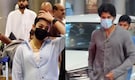Newlyweds Vijay Deverakonda and Rashmika Mandanna spotted post-marriage at the Hyderabad airport in cozy outfits, Watch