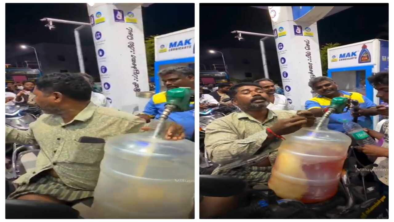 'Panic buying begins': Viral video shows crowd at Chennai petrol pump amid fuel shortage rumours
