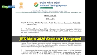 JEE Main 2026 Session 2: NTA reopens registration portal for 1 day, apply now @ jeemain.nta.nic.in