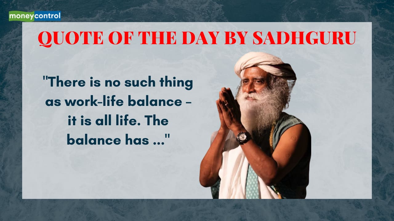 Quote of the Day by Sadhguru: 
