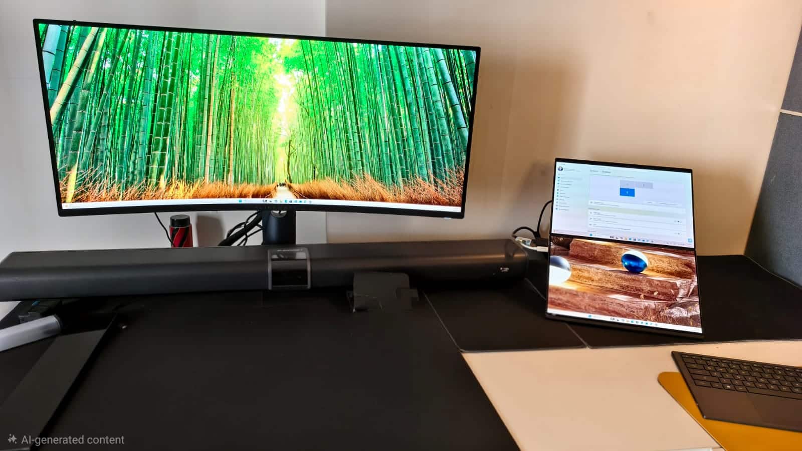 Three monitor setup