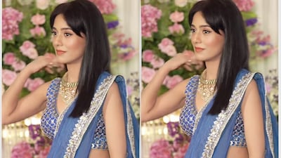 Actor Amrita Rao looks stunning as ever in royal blue lehenga (Picture: X)