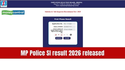 MP Police SI result 2026 out