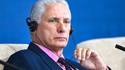 File photo of Cuban President Miguel Diaz-Canel. Reuters