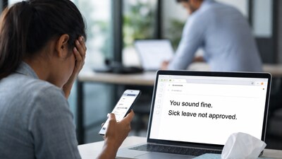 Sick leave request denied at Noida startup, founder’s reply goes viral. (AI-generated representative image)